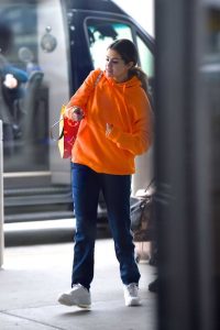 Selena Gomez in an Orange Hoody
