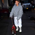 Ariana Grande in a Gray Jacket Was Seen Out in NYC 11/18/2019