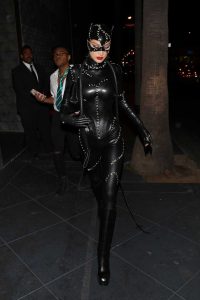 Bella Hadid in a Cat Woman Outfit