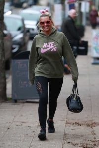 Christine McGuinness in a Green Nike Hoody