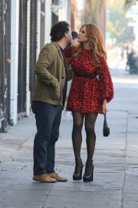 Eva Mendes in a Red Dress