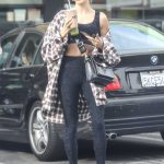 Hailey Baldwin in a Black Cap Leaves the Gym in West Hollywood 11/13/2019