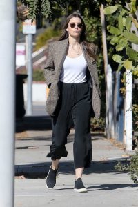 Jessica Biel in a Black Pants