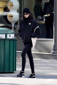 Kaia Gerber in a Carhartt Jacket