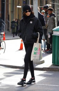 Kaia Gerber in a Carhartt Jacket