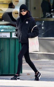 Kaia Gerber in a Carhartt Jacket