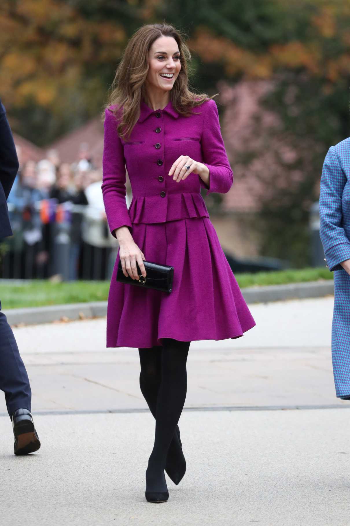 Kate Middleton in a Purple Suit