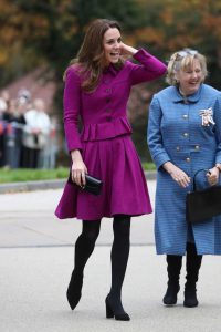 Kate Middleton in a Purple Suit