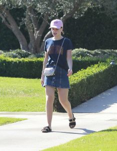 Kiernan Shipka in a Pink Cap