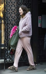 Bella Thorne in a Pink Sweatpants