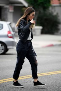 Jessica Biel in a Black Jacket