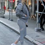 Kate Upton in a Gray Leggings Was Seen Out in NYC 12/18/2019
