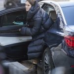 Keira Knightley in a Black Puffer Coat Was Seen Out in London 12/04/2019