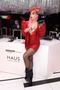 Lady Gaga Attends the Haus Laboratories Cosmic Love Holiday Collection Launch in Los Angeles 12/05/2019