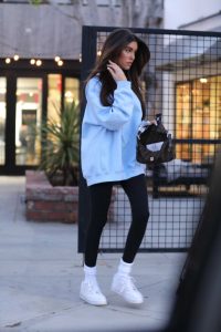 Madison Beer in a White Sneakers