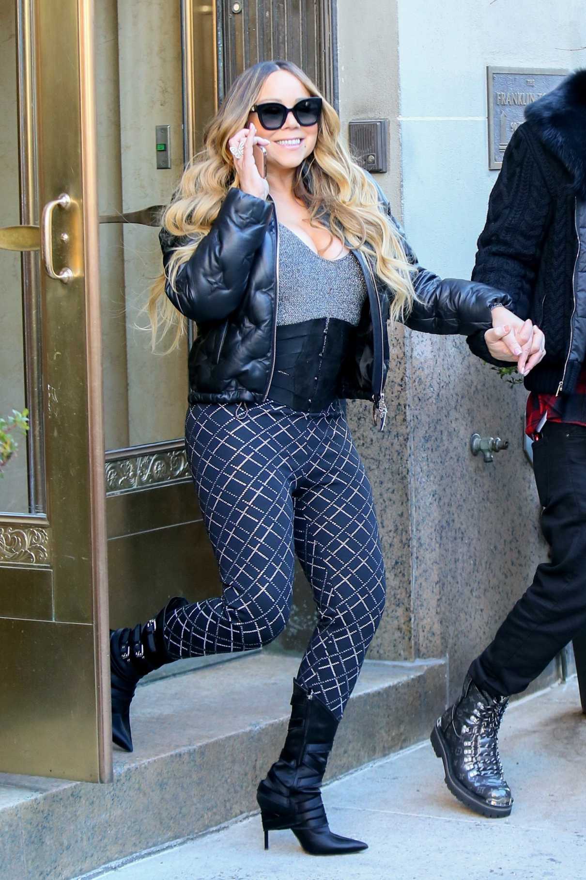 Mariah Carey in a Black Jacket