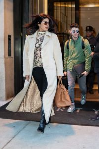 Priyanka Chopra in a White Coat