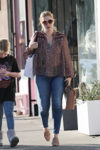 Amy Adams in a Floral Blouse