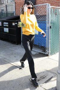 Kendall Jenner in a Black Pants