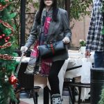Michelle Trachtenberg Uses a Cane and Walking Boot Out in Beverly Hills 01/03/2020