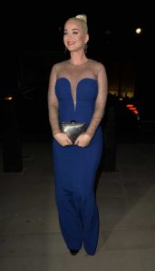 Katy Perry in a Blue Dress