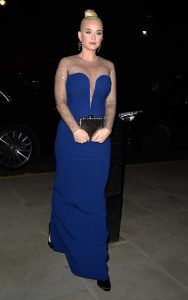Katy Perry in a Blue Dress