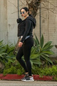 Krysten Ritter in a Black Leggings