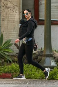 Krysten Ritter in a Black Leggings