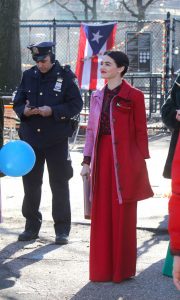 Lucy Hale in a Red Pants