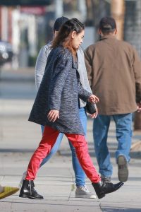 Mila Kunis in a Red Pants