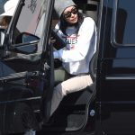 Naya Rivera in a Gray Knit Hat Was Seen Out in Los Angeles 02/14/2020