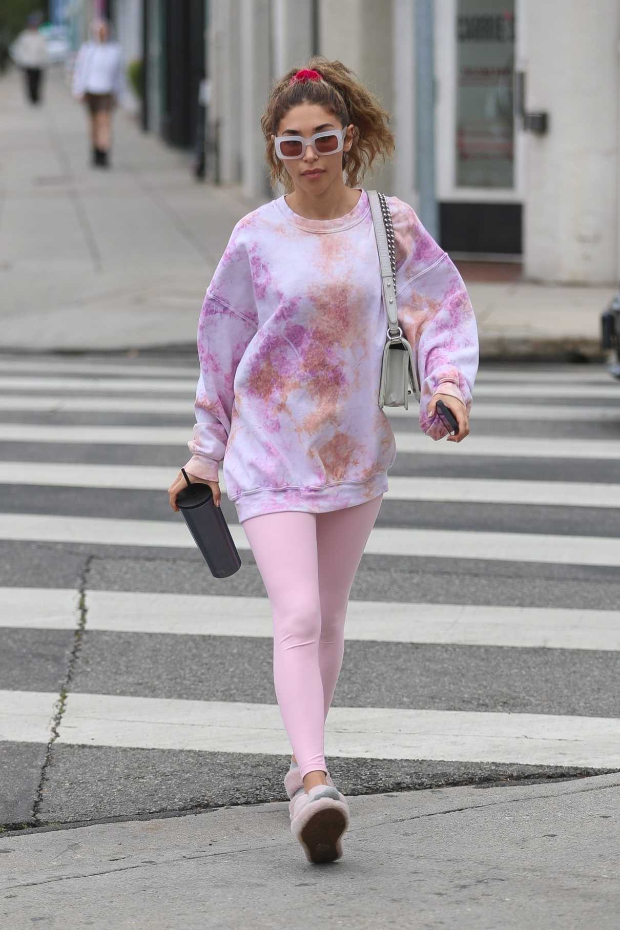 Chantel Jeffries in a Pink Leggings Leaves Her Yoga Session in West ...