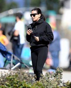 Eva Longoria in a Black Leggings