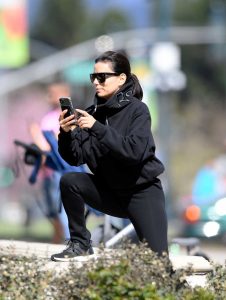 Eva Longoria in a Black Leggings