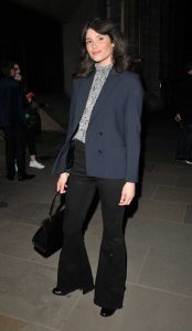Gemma Arterton in a Gray Blazer