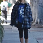 Holly Madison in a Plaid Jacket Was Seen Out in Studio City 03/23/2020