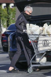 Jamie Lee Curtis in a Black Suit