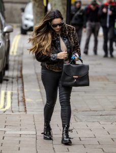 Kelly Brook in a Black Boots