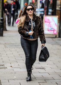 Kelly Brook in a Black Boots