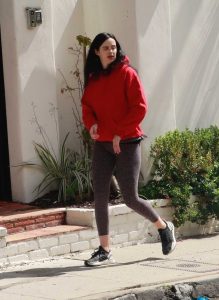 Krysten Ritter in a Red Hoody Was Seen Out in Los Angeles 03/17/2020