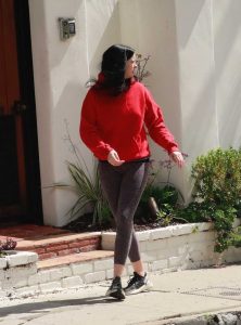 Krysten Ritter in a Red Hoody Was Seen Out in Los Angeles 03/17/2020