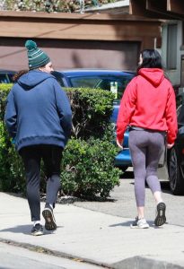 Krysten Ritter in a Red Hoody Was Seen Out in Los Angeles 03/17/2020