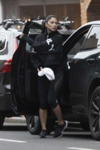 Nicole Scherzinger in a Black Sneakers