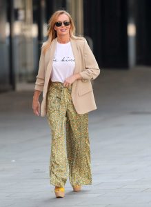 Amanda Holden in a Beige Blazer