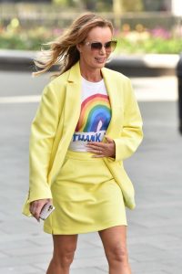 Amanda Holden in a Yellow Suit