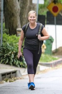 Amy Poehler in a Blue Sneakers