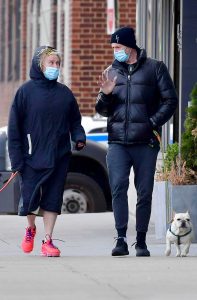 Deborra-Lee Furness in a Face Mask