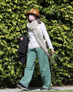 Diane Keaton in a Green Pants
