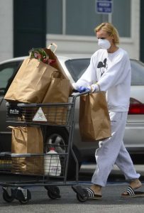 Diane Kruger in a Surgical Face Mask