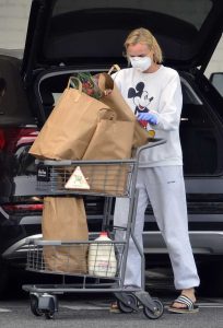 Diane Kruger in a Surgical Face Mask